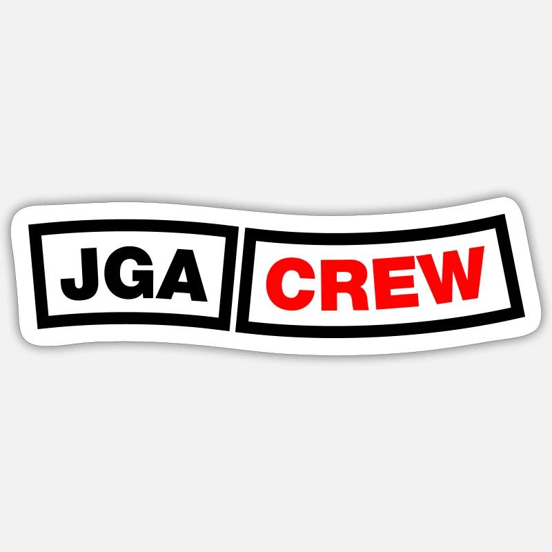 Bachelor Party Crew - Emblem Sticker size S (10 x 10 cm)