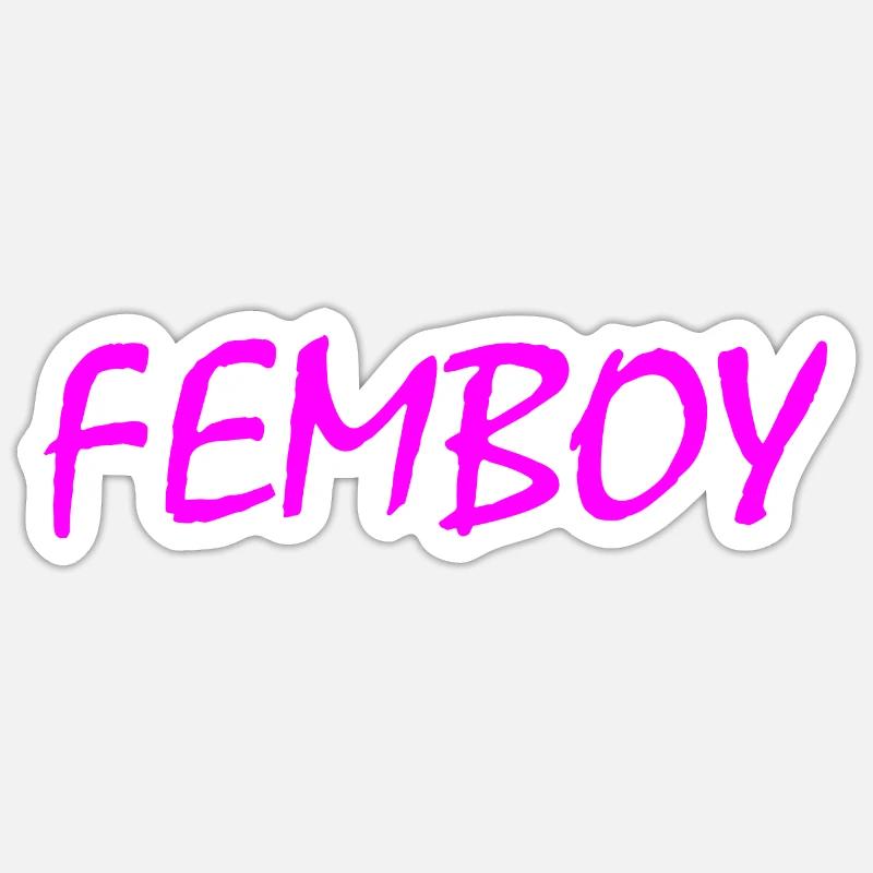 Femboy - Sticker size S (10 x 10 cm) - white matte