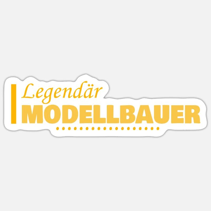 Beruf Modellbauer Sticker Größe S (10 x 10 cm)