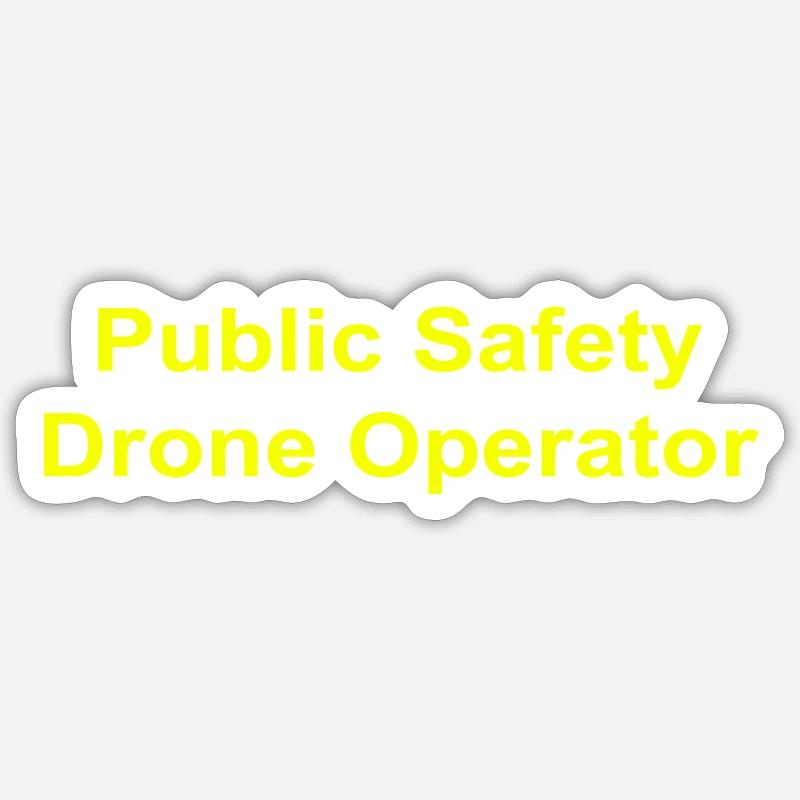 Public Safety Drone Operator Sticker size S (10 x 10 cm)