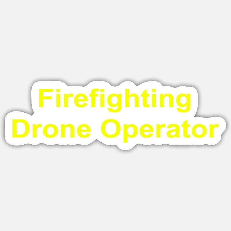 Firefighting Drone Operator Sticker Größe S (10 x 10 cm)