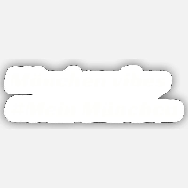 München - Sticker Größe S (10 x 10 cm) - Mattweiß