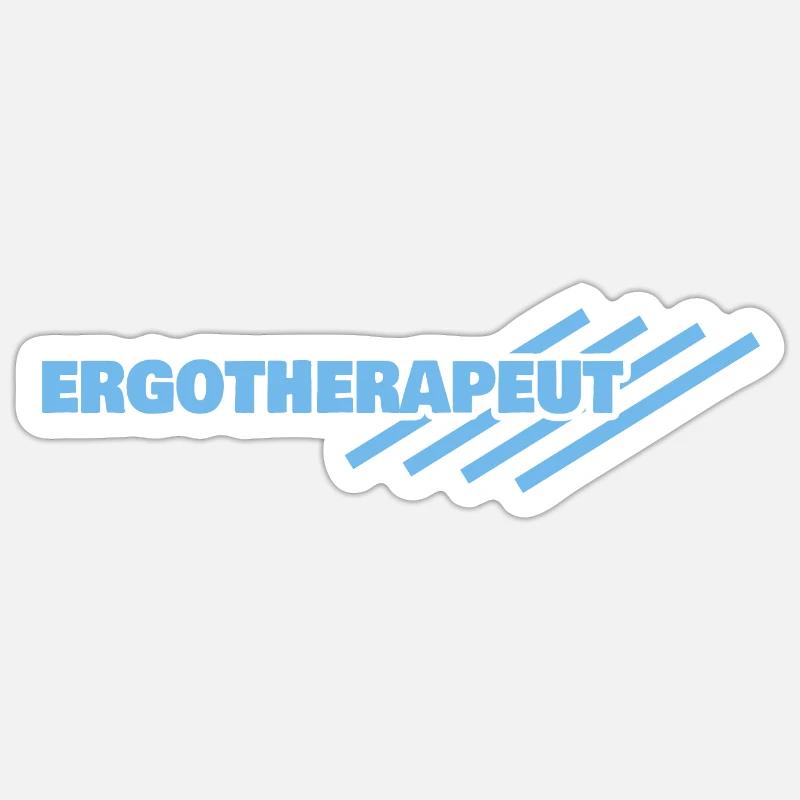 Occupational therapist workplace - Sticker size S (10 x 10 cm) - white matte