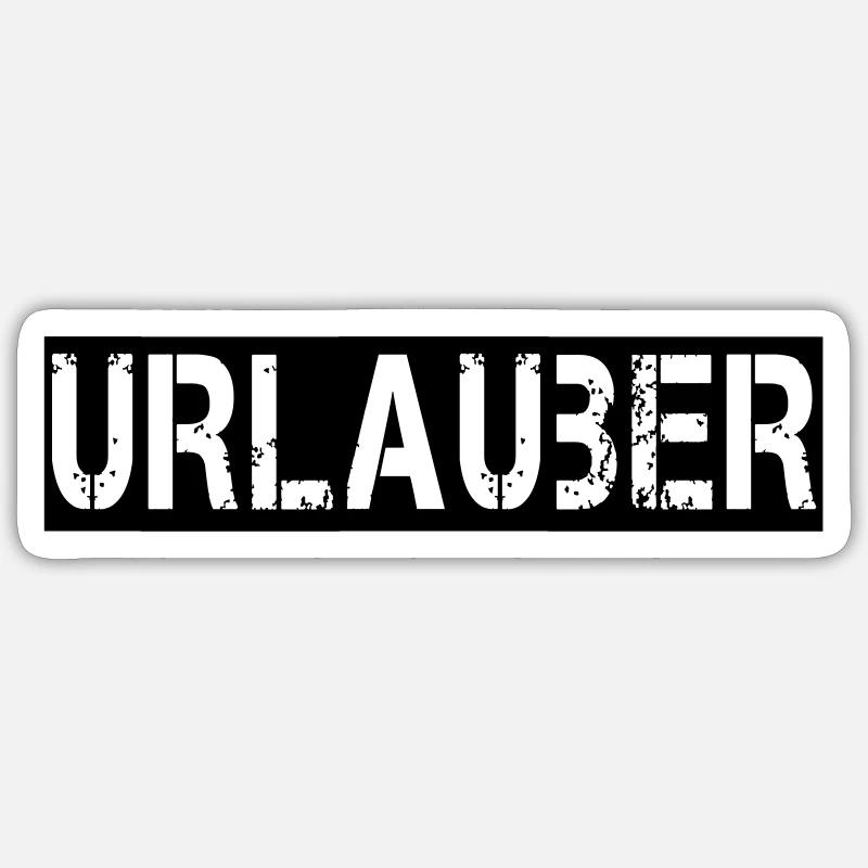 VACANCIER - Sticker taille S (10 x 10 cm) - blanc mat