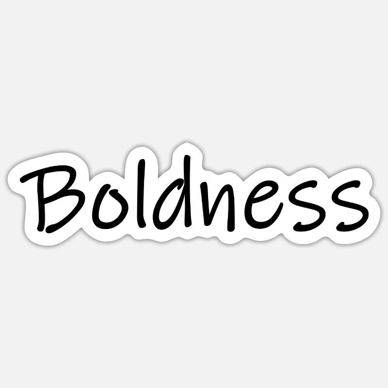 Boldness Sticker size S (10 x 10 cm)