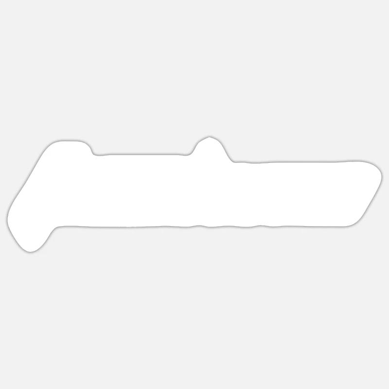 Techno einfaches Logo - Sticker Größe S (10 x 10 cm) - Mattweiß