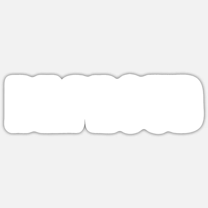 Be proud - Sticker taille S (10 x 10 cm) - blanc mat