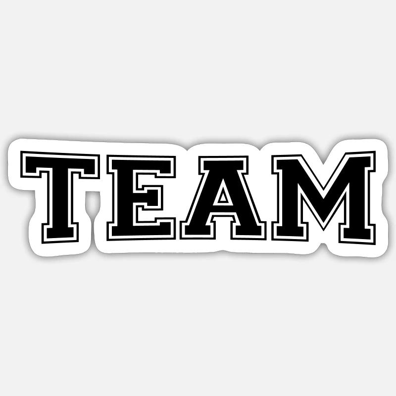Équipe - Sticker taille S (10 x 10 cm) - blanc mat