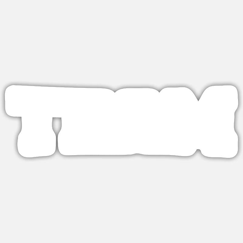 Équipe - Sticker taille S (10 x 10 cm) - blanc mat