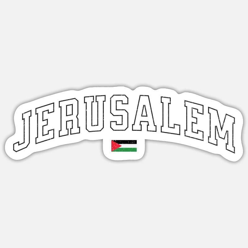 Support Jerusalem: Palestinian Heritage Design Sticker size S (10 x 10 cm)