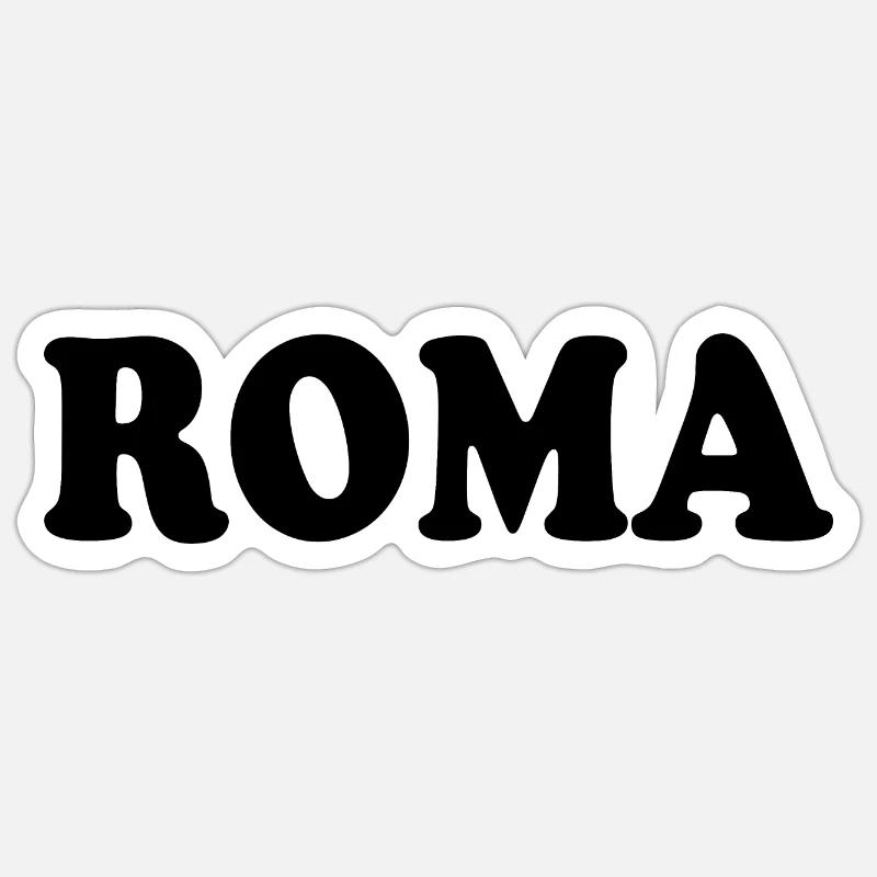 Rome Rome - Sticker taille S (10 x 10 cm) - blanc mat