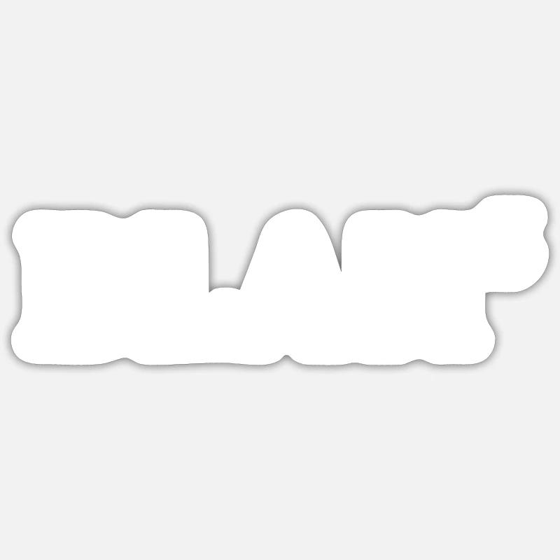 BLAH_3 - Sticker size S (10 x 10 cm) - white matte