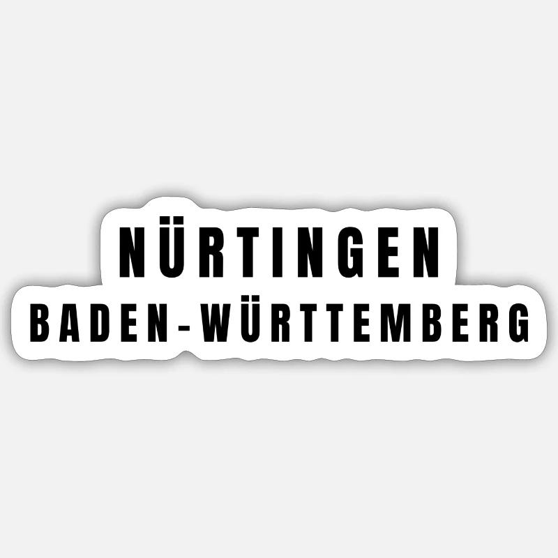 Nürtingen, Bade-Wurtemberg Sticker taille S (10 x 10 cm)