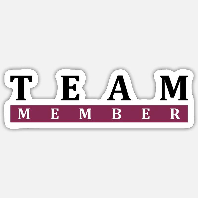 Équipier - Sticker taille S (10 x 10 cm) - blanc mat
