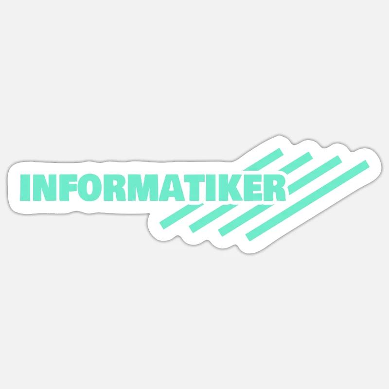 Informatiker - Sticker Größe S (10 x 10 cm) - Mattweiß