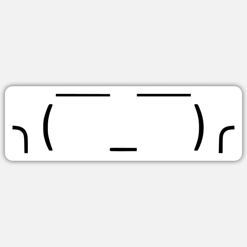 Lass es einfach laufen! 🤷‍♂️ - Sticker Größe S (10 x 10 cm) - Mattweiß