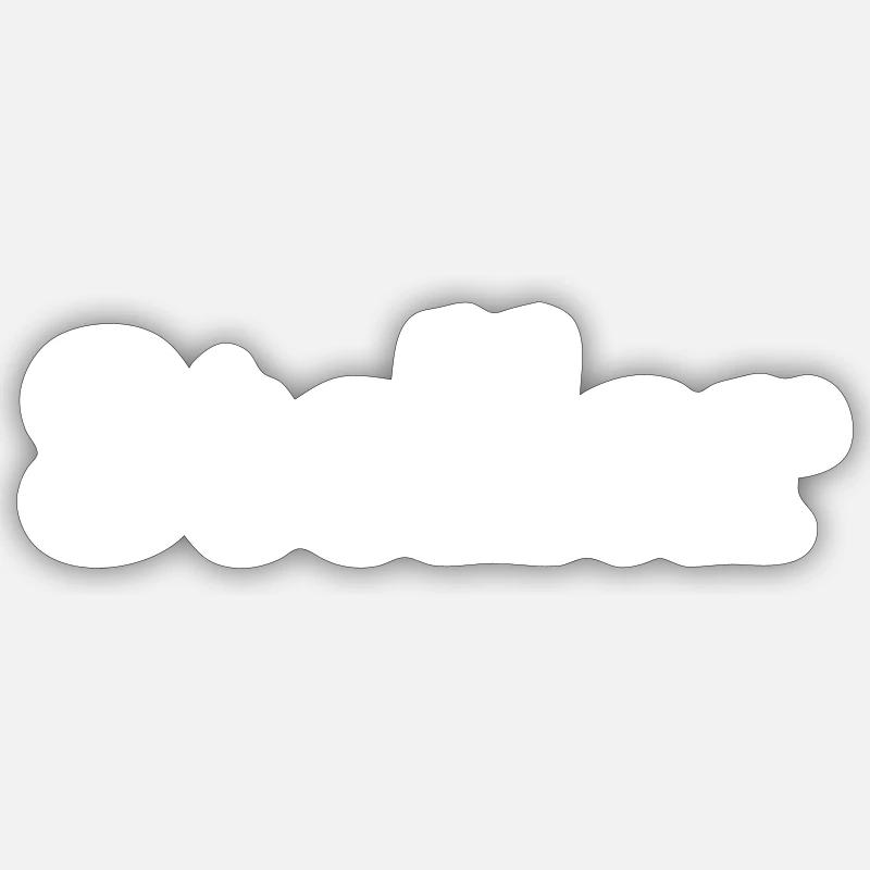 Stellar - Sticker Größe S (10 x 10 cm) - Mattweiß