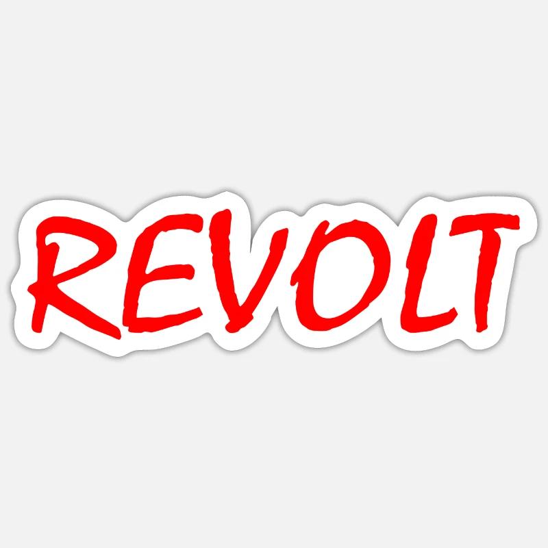 Revolt - Sticker size S (10 x 10 cm) - white matte
