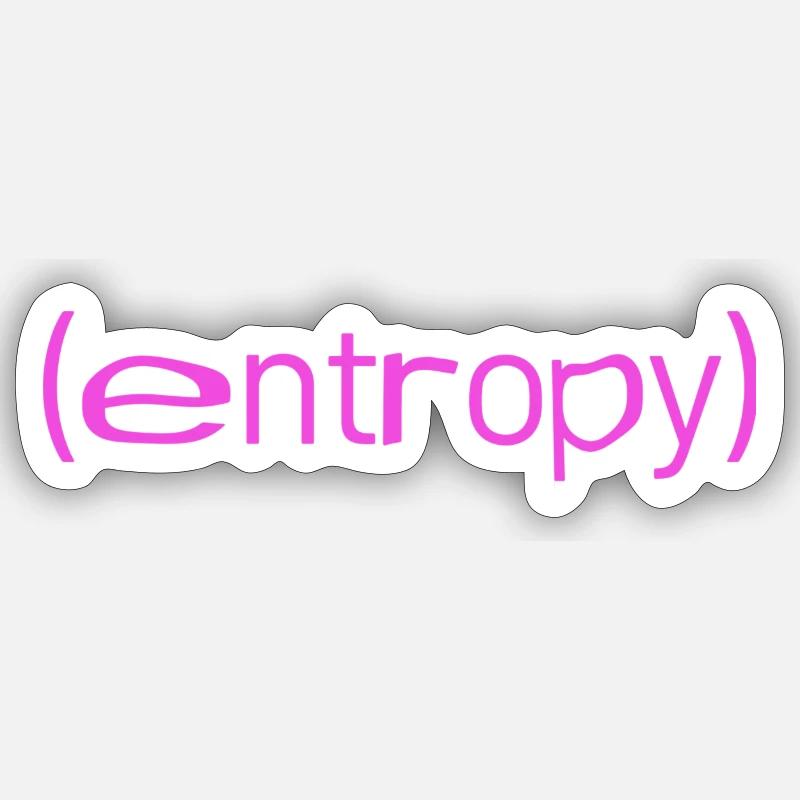 (entropy) - Sticker Größe S (10 x 10 cm) - Mattweiß