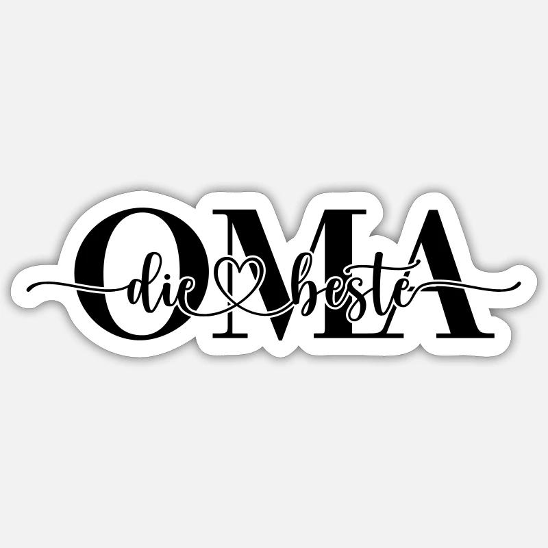 Die beste OMA Sticker Größe S (10 x 10 cm)