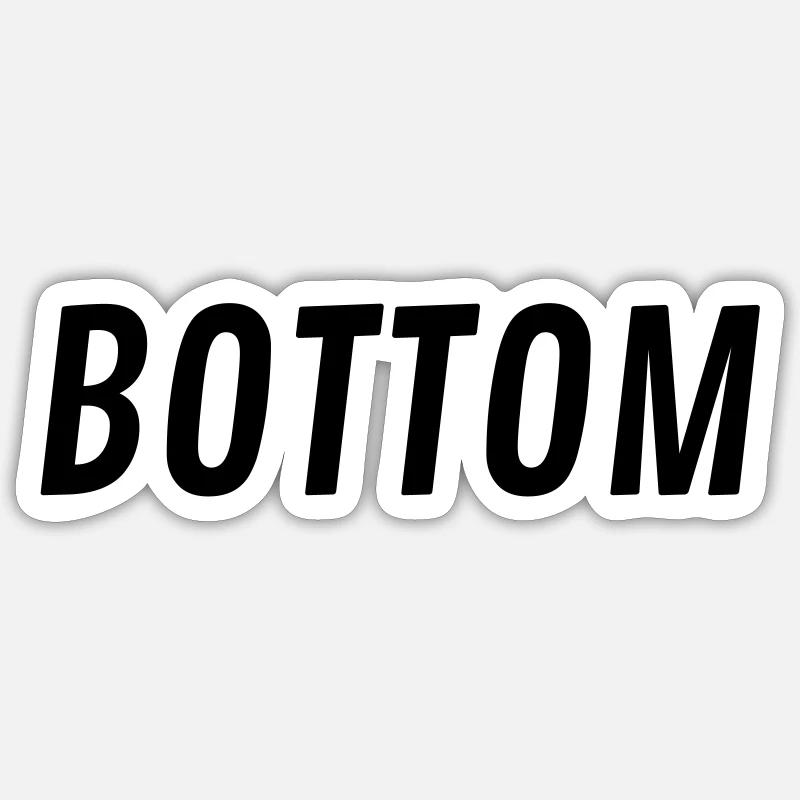 Bottom Geschenke Sticker Größe S (10 x 10 cm)