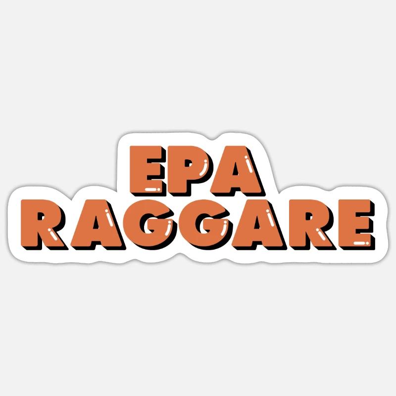 Epa Raggare Decal - Sticker size S (10 x 10 cm) - white matte