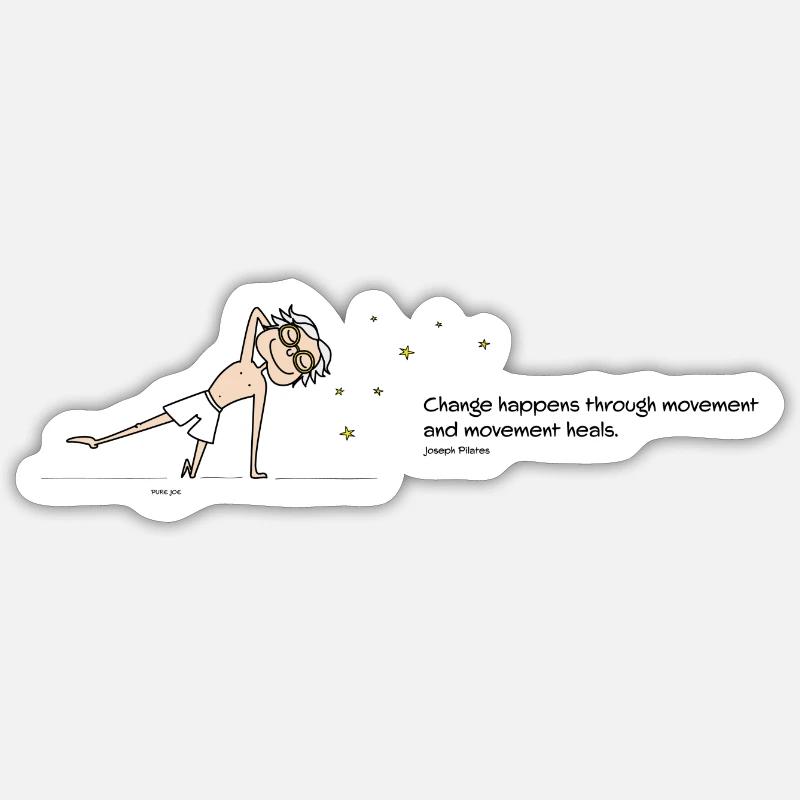 Change - Sticker size S (10 x 10 cm) - white matte
