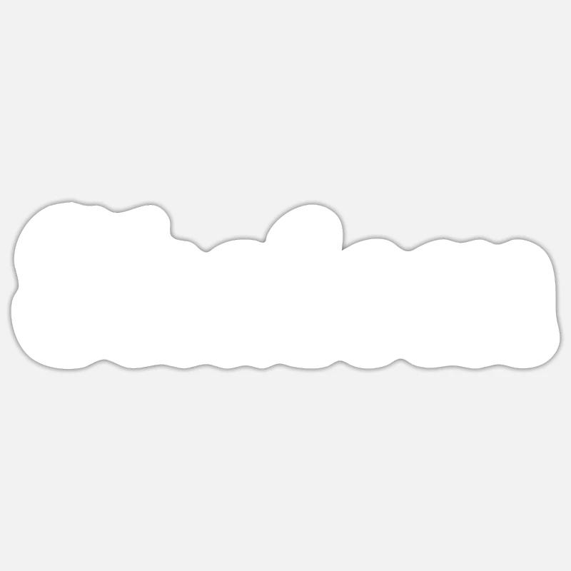 Shalom - Sticker Größe S (10 x 10 cm) - Mattweiß