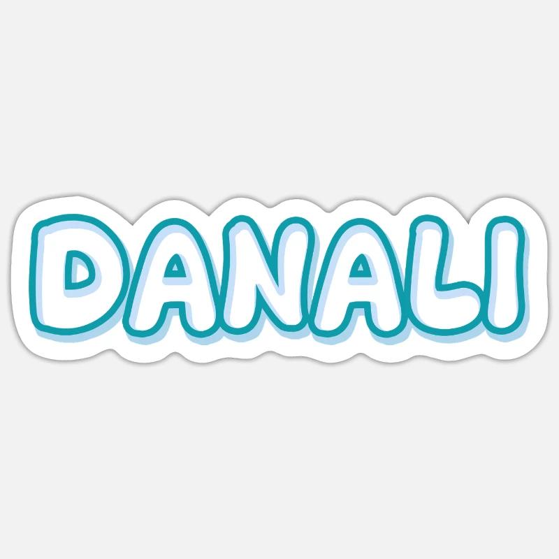 Trekking Danali - Sticker Größe S (10 x 10 cm) - Mattweiß