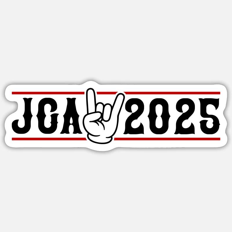 Jga 2025 Junggesellen Abschied - Sticker Größe S (10 x 10 cm) - Mattweiß