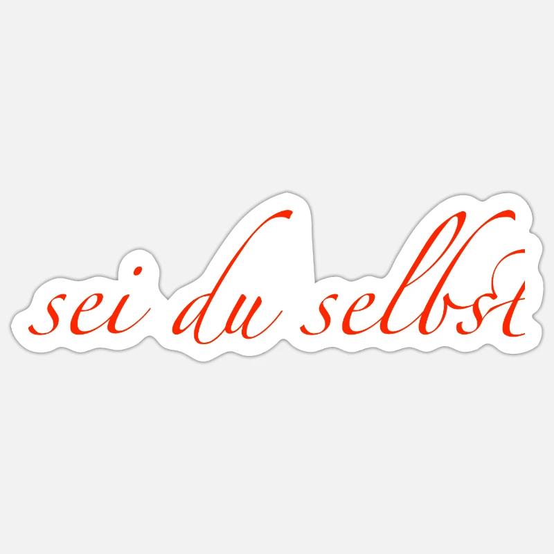 sei du selbst - Sticker Größe S (10 x 10 cm) - Mattweiß