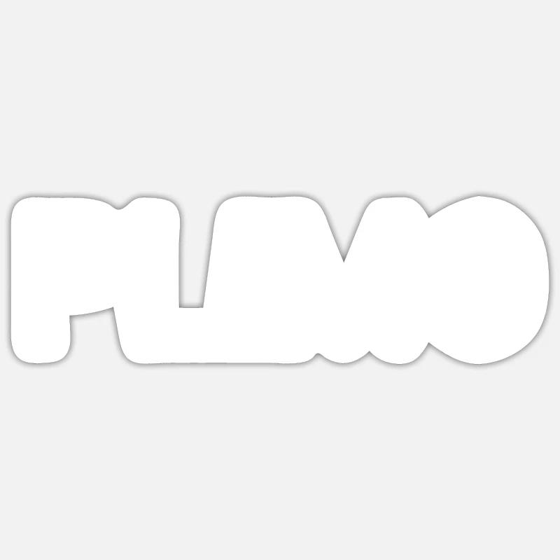 plimo - Sticker taille S (10 x 10 cm) - blanc mat