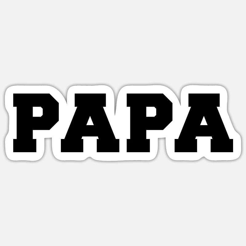 dad - Sticker size S (10 x 10 cm) - white matte