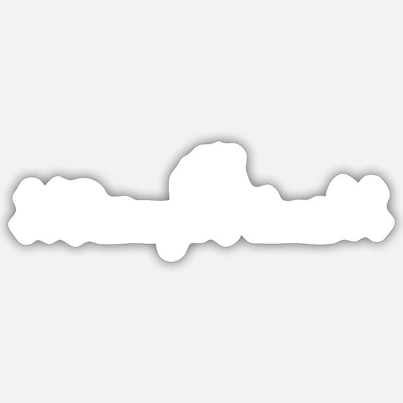 princesse - Sticker taille S (10 x 10 cm) - blanc mat