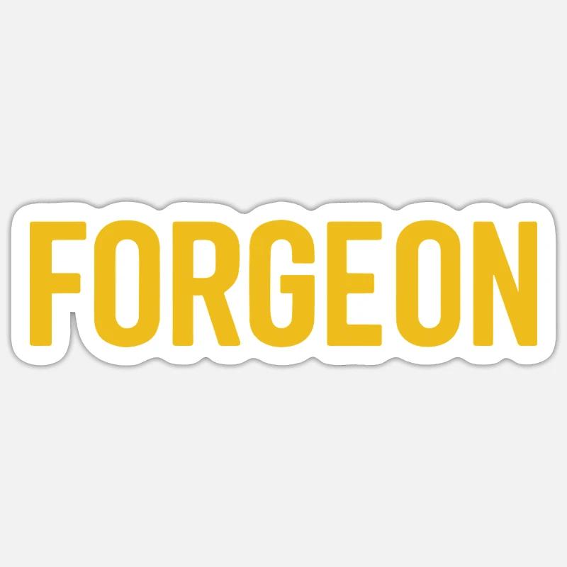ForgeOn – Restez implacable Sticker taille S (10 x 10 cm)