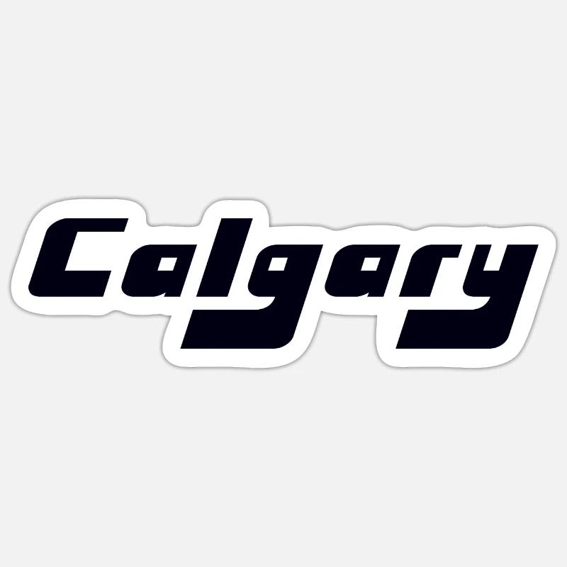 Calgary Canada - Sticker size S (10 x 10 cm) - white matte