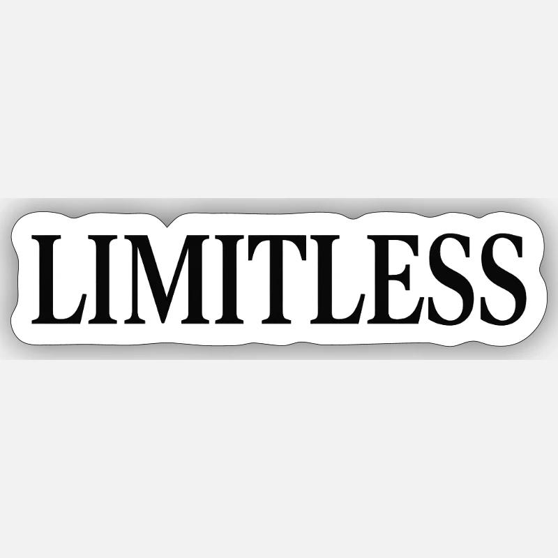 Illimité - Sticker taille S (10 x 10 cm) - blanc mat