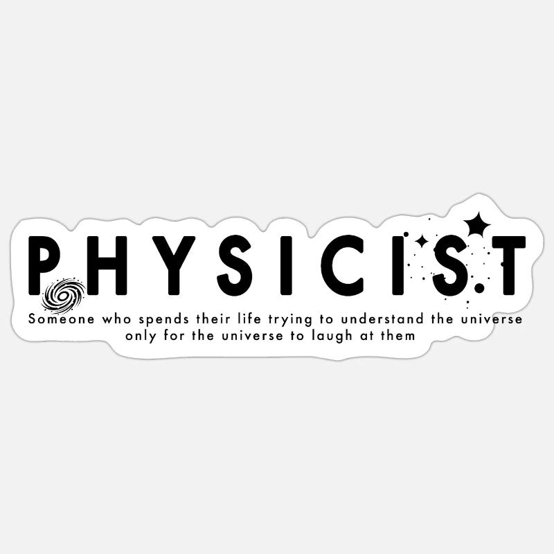 Physicts Sticker size S (10 x 10 cm)