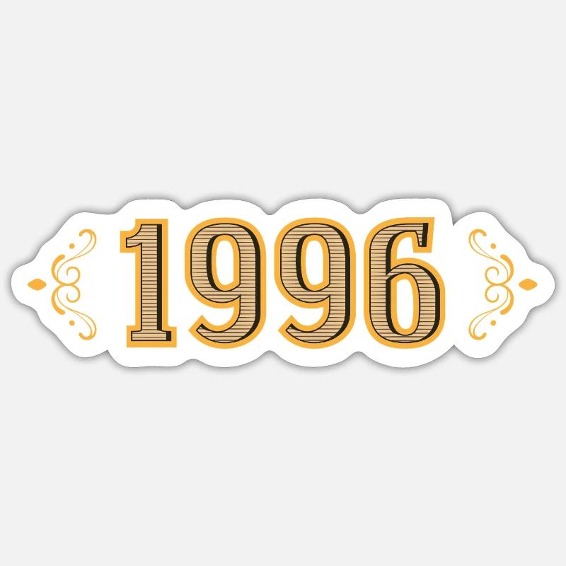 Legend since 1996 retro 1996 - Sticker size S (10 x 10 cm) - white matte