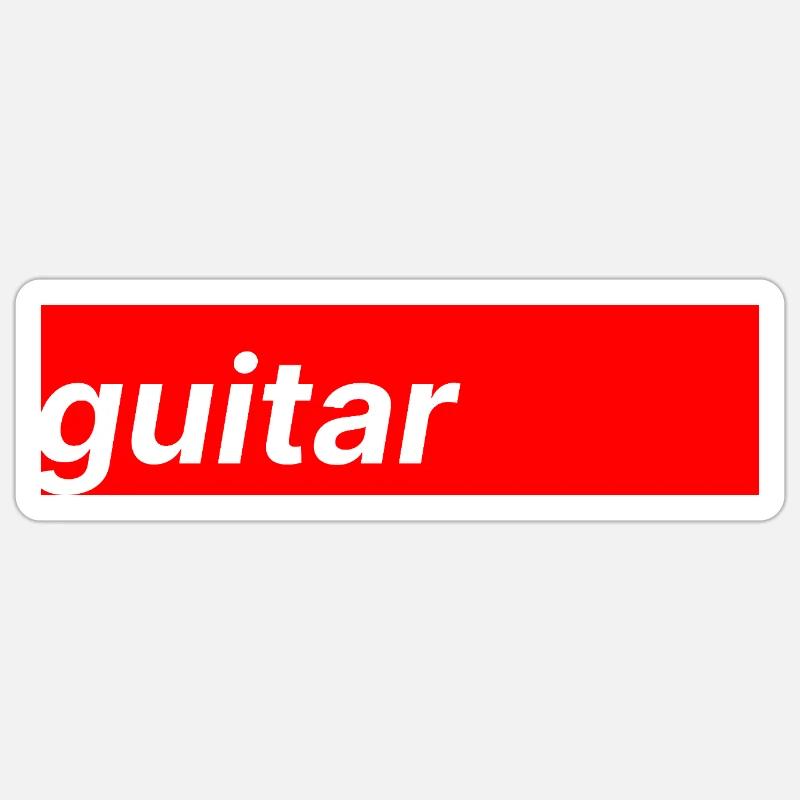 Guitar Sticker size S (10 x 10 cm)