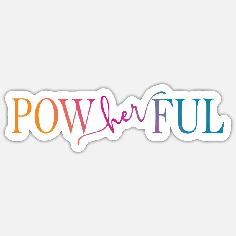 Powherful Women's Rights - Sticker size S (10 x 10 cm) - white matte