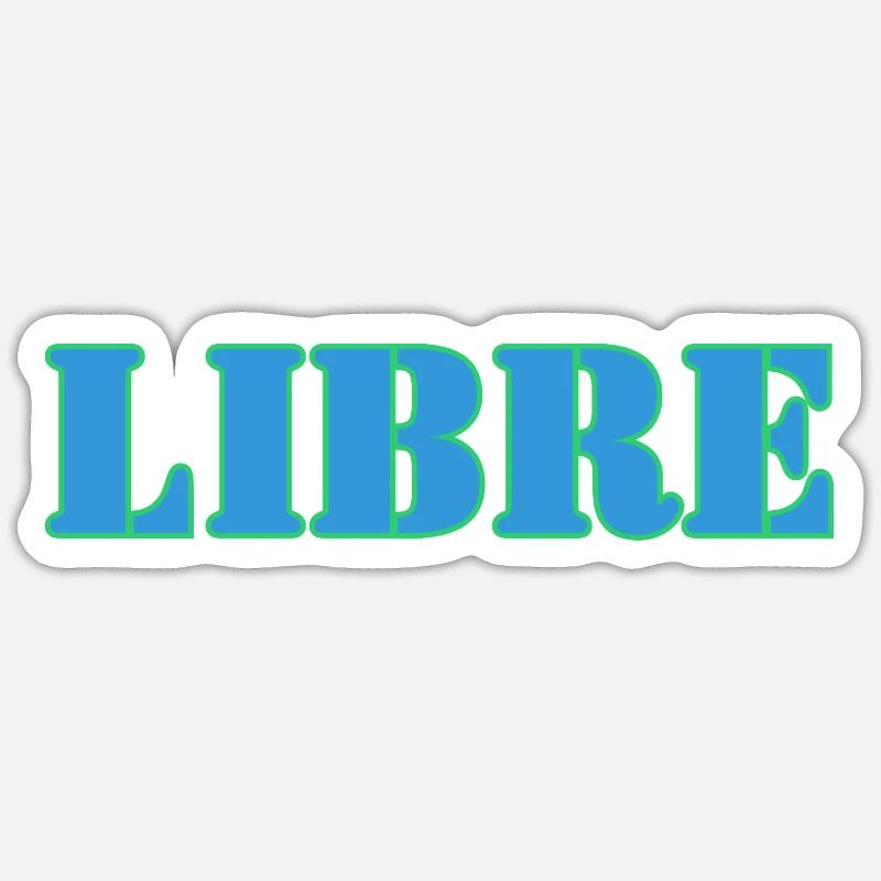 LIBRE Sticker taille S (10 x 10 cm)
