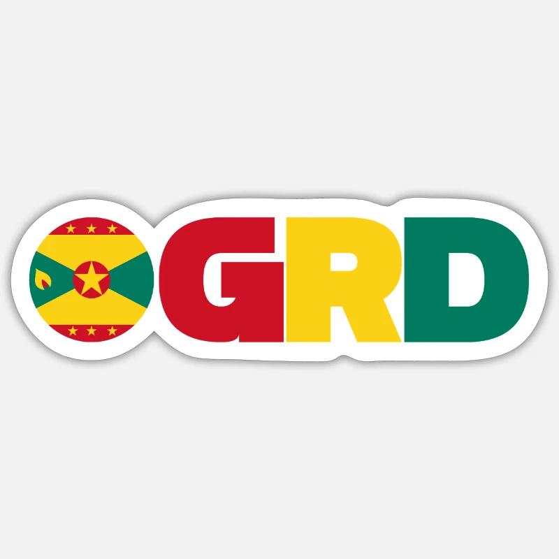 Grenade - Sticker taille S (10 x 10 cm) - blanc mat