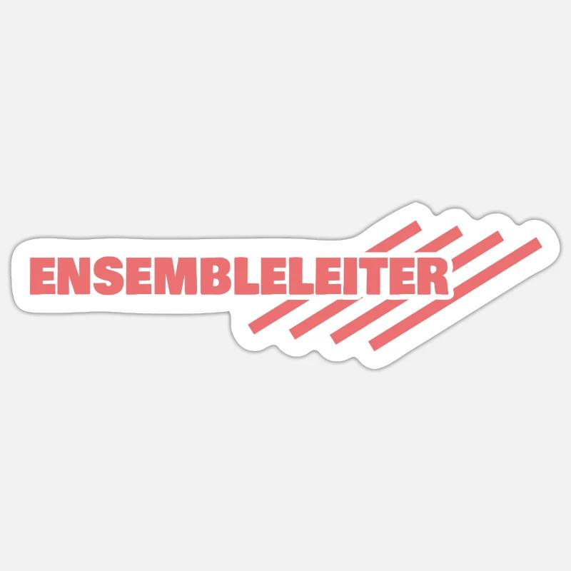Gift for Ensemble Leader - Sticker size S (10 x 10 cm) - white matte