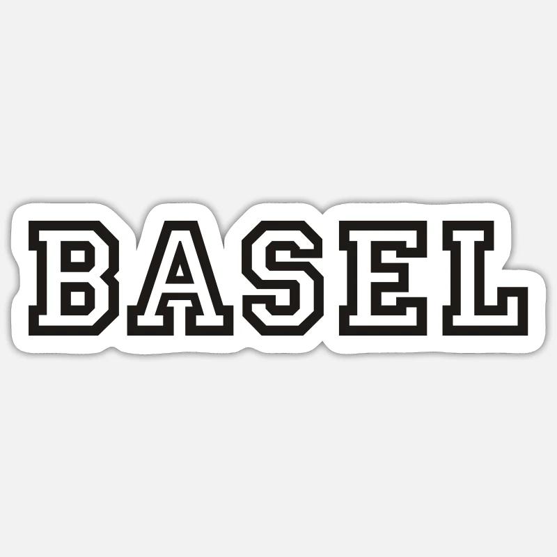 Basel - Sticker Größe S (10 x 10 cm) - Mattweiß