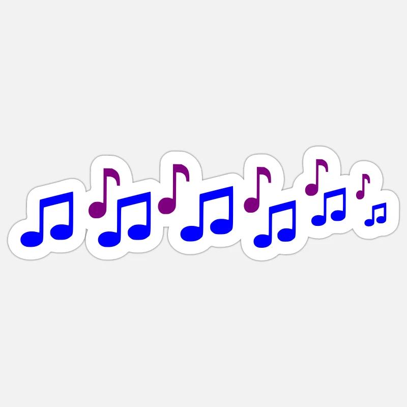 Note - Sticker size S (10 x 10 cm) - white matte