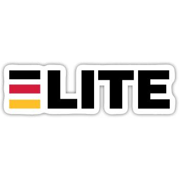 Deutschland Elite - Sticker Größe S (10 x 10 cm) - Mattweiß - Vorne