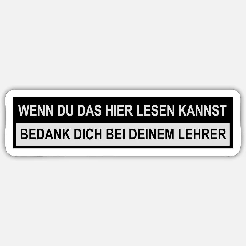 Lehrer Sticker Größe S (10 x 10 cm)