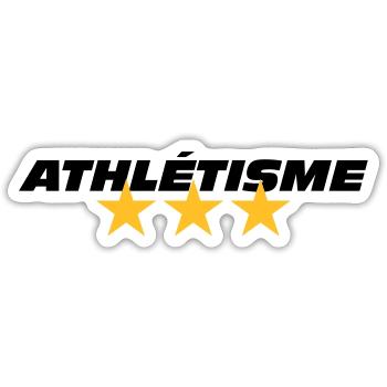 Track and Field - Sticker Größe S (10 x 10 cm) - Mattweiß - Vorne