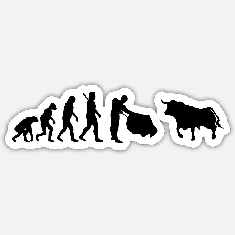 Evolution Stierkampf - Torero - Matador Sticker Größe S (10 x 10 cm)